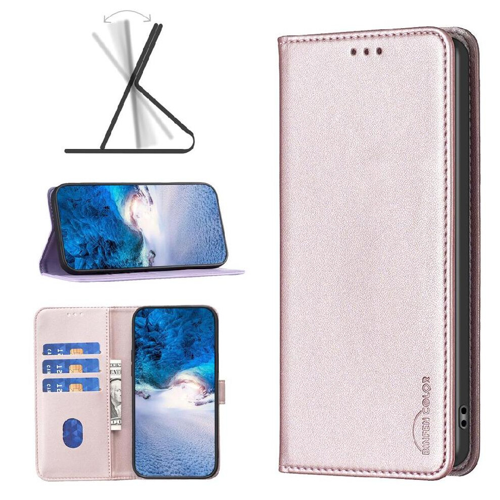 (Gold) Flip Case For Nokia G42 Multi-Color Business Magnetic Wallet Multi-Card Slot Pu Leather Gold 764549341245