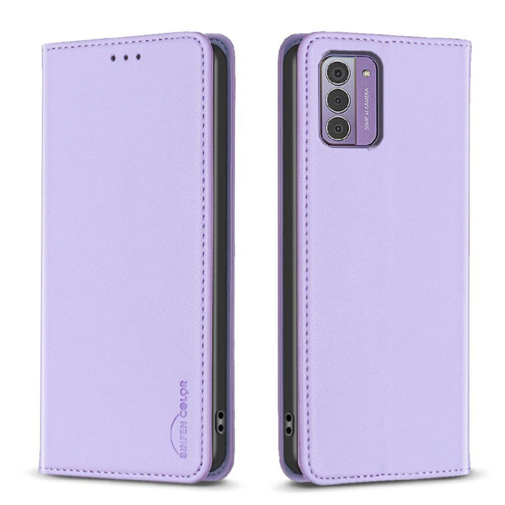 ( Violet) Flip Case For Nokia G42 Multi-Color Business Magnetic Wallet Multi-Card Slot Pu Leather Light 764549341238