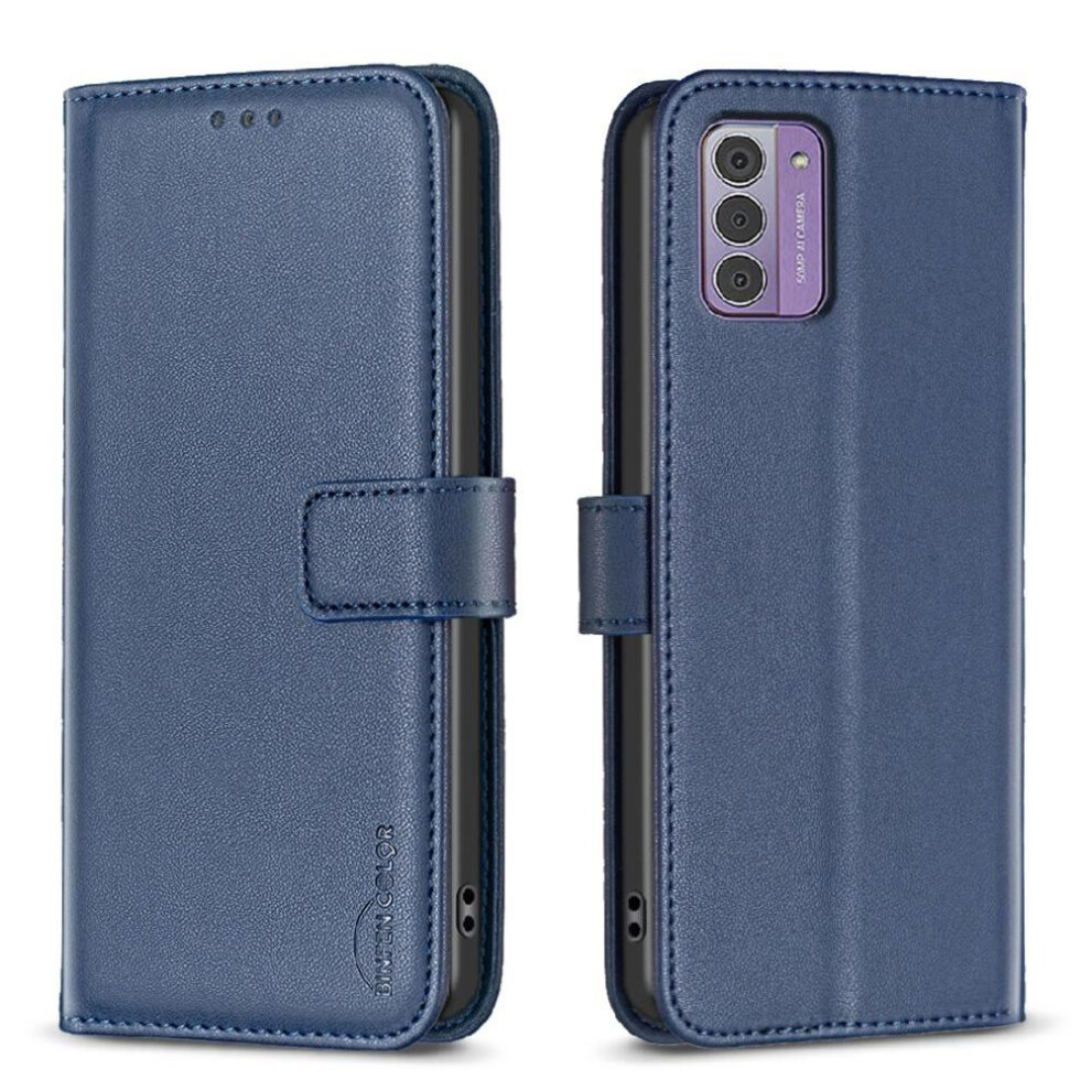 (Blue) Flip Case For Nokia G42 Wallet Leather Case Multi Card Slot Business Multi-Color Blue 764549342204