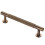 (128mm Handle) Antique Brass Cabinet Pull Reeded 1