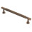 (160mm Handle) Antique Brass Cabinet Pull Reeded 1