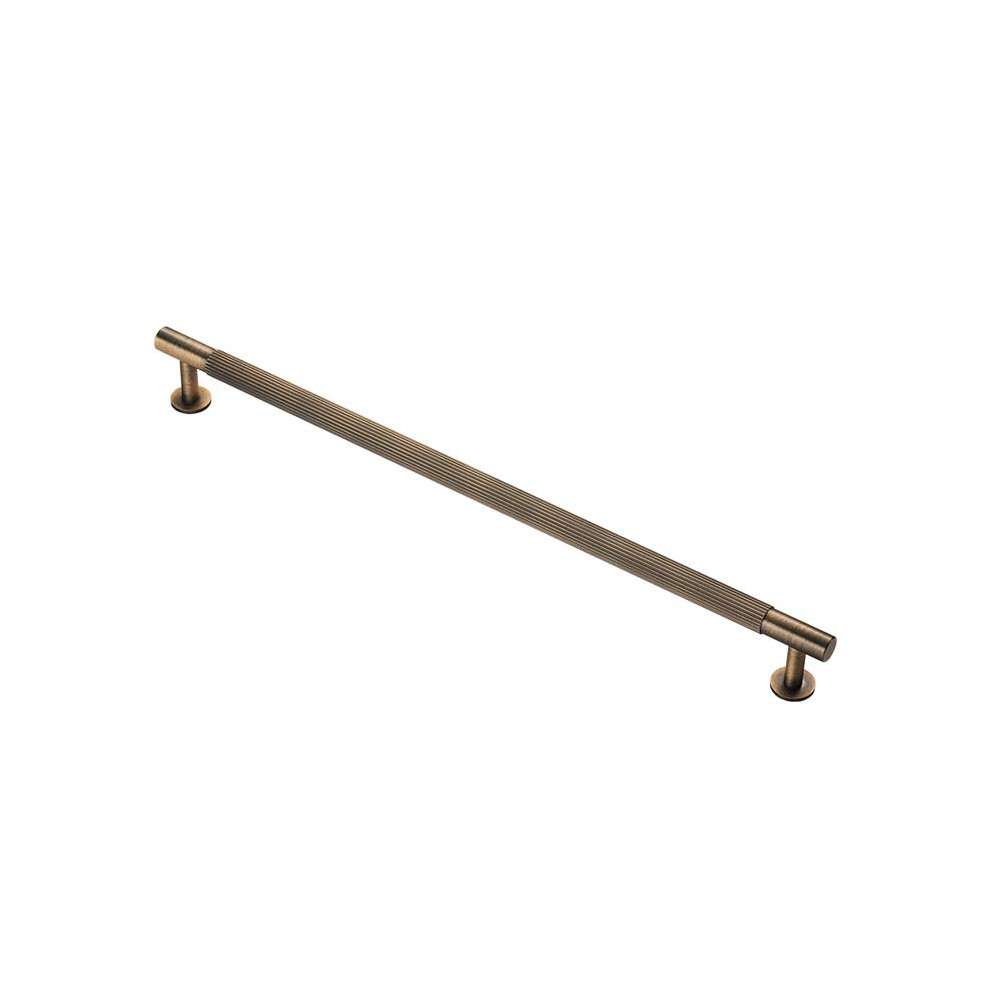 (320Mm Handle) Antique Brass Cabinet Pull Reeded 5056767302296