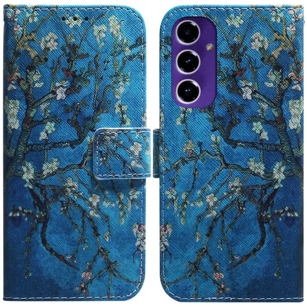 (Ohter) Flip Case Compatible With Samsung Galaxy S24 Fe Card Slots Pu Leather Wallet Painted Magnetic Closure 764549343300