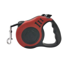 (5M, red) Dog Leash 3m 5m Durable Leash Automatic Retractable Nylon Cat Lead Extension Puppy Walking Running Lead Roulette For