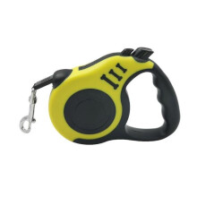(5M, yellow) Dog Leash 3m 5m Durable Leash Automatic Retractable Nylon Cat Lead Extension Puppy Walking Running Lead Roulette For