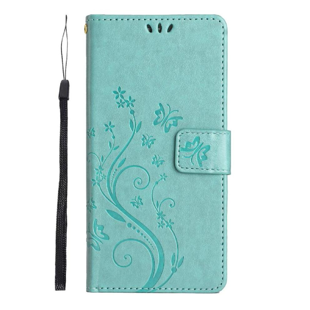 (Green) Flip Case Compatible With Samsung Galaxy S24 Fe Wrist Strap Pu Leather Kickstand Card Holder Magnetic Closure Green 764549345151