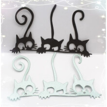 Mvchifay Tier-Katze-Stanzformen fr Kartenherstellung, Metallstanzungen, Scrapbooking-Werkzeug, DIY-Bastelstanzer, Vorlage, Prgung fr Papieralbum-D
