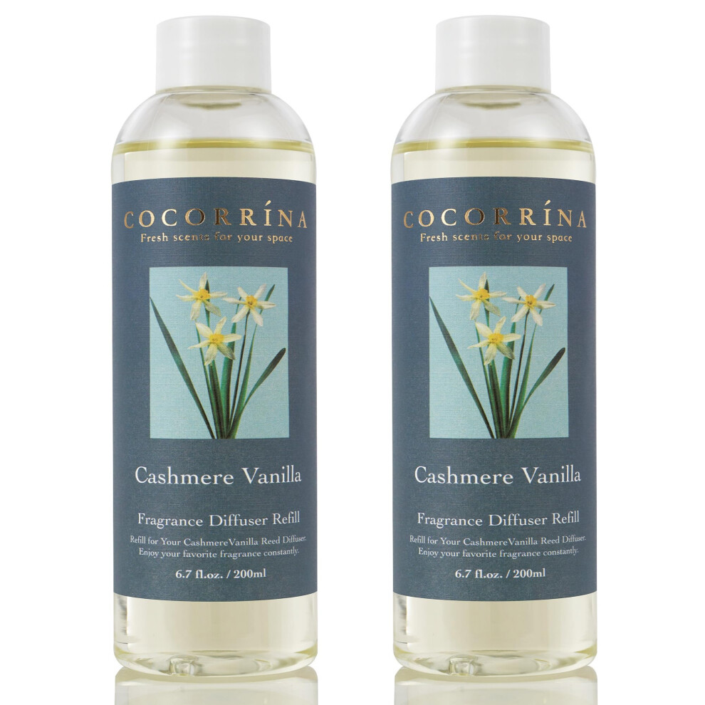 WkłAd Do Dyfuzora Trzcinowego Cocorr?Na - Cashmere Vanilla 6,7 Uncji / 2 Opakowania WkłAd Olejowy Do Dyfuzora Trzcinowego-image