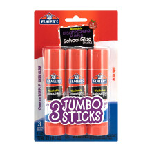 Elmerove mizn ce fialov kolsk lepiace tycinky, um vateln , velkost Jumbo, 40 gramov, 3 kusy