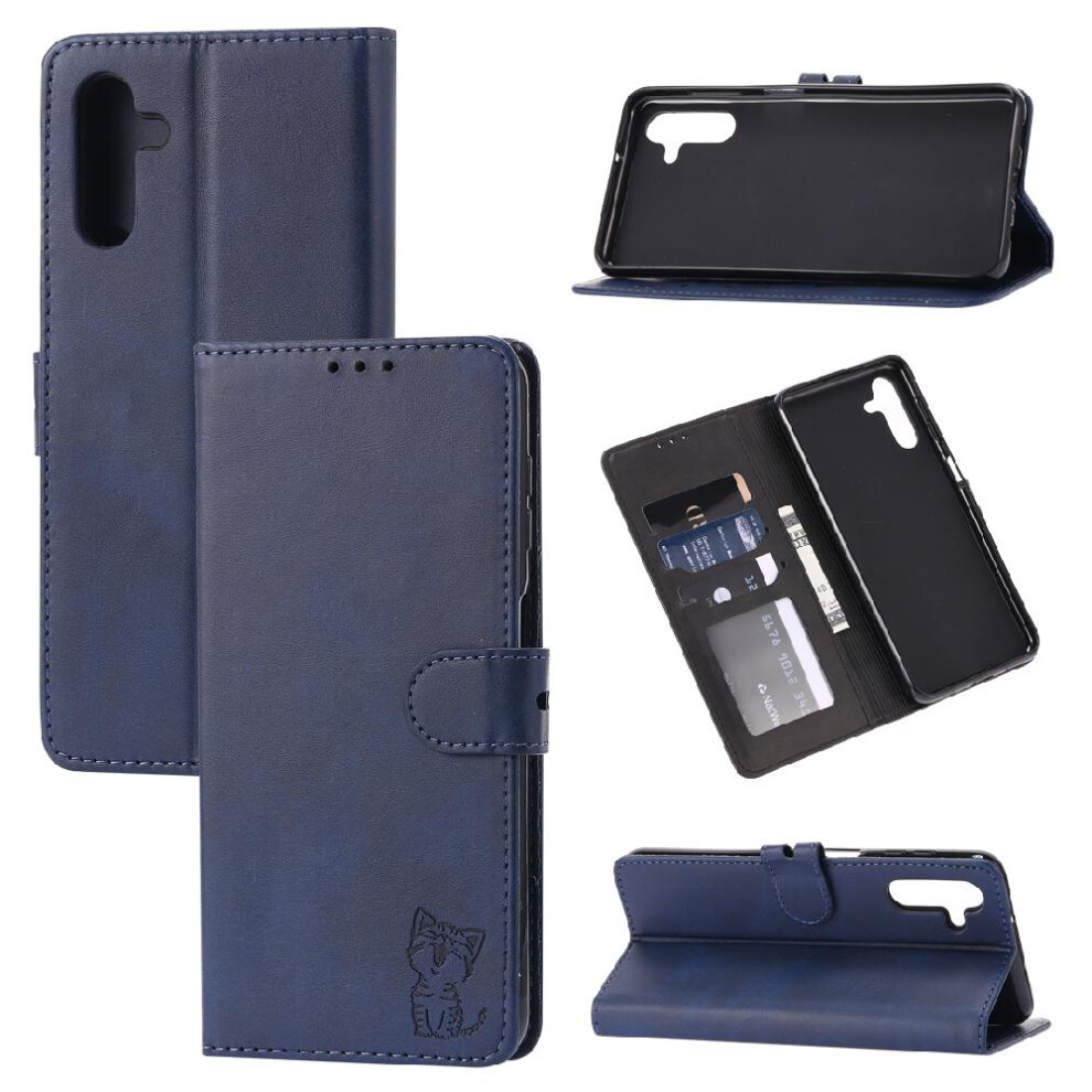 (Blue) Wallet Case Compatible With Samsung Galaxy A24 Blue 764549349753