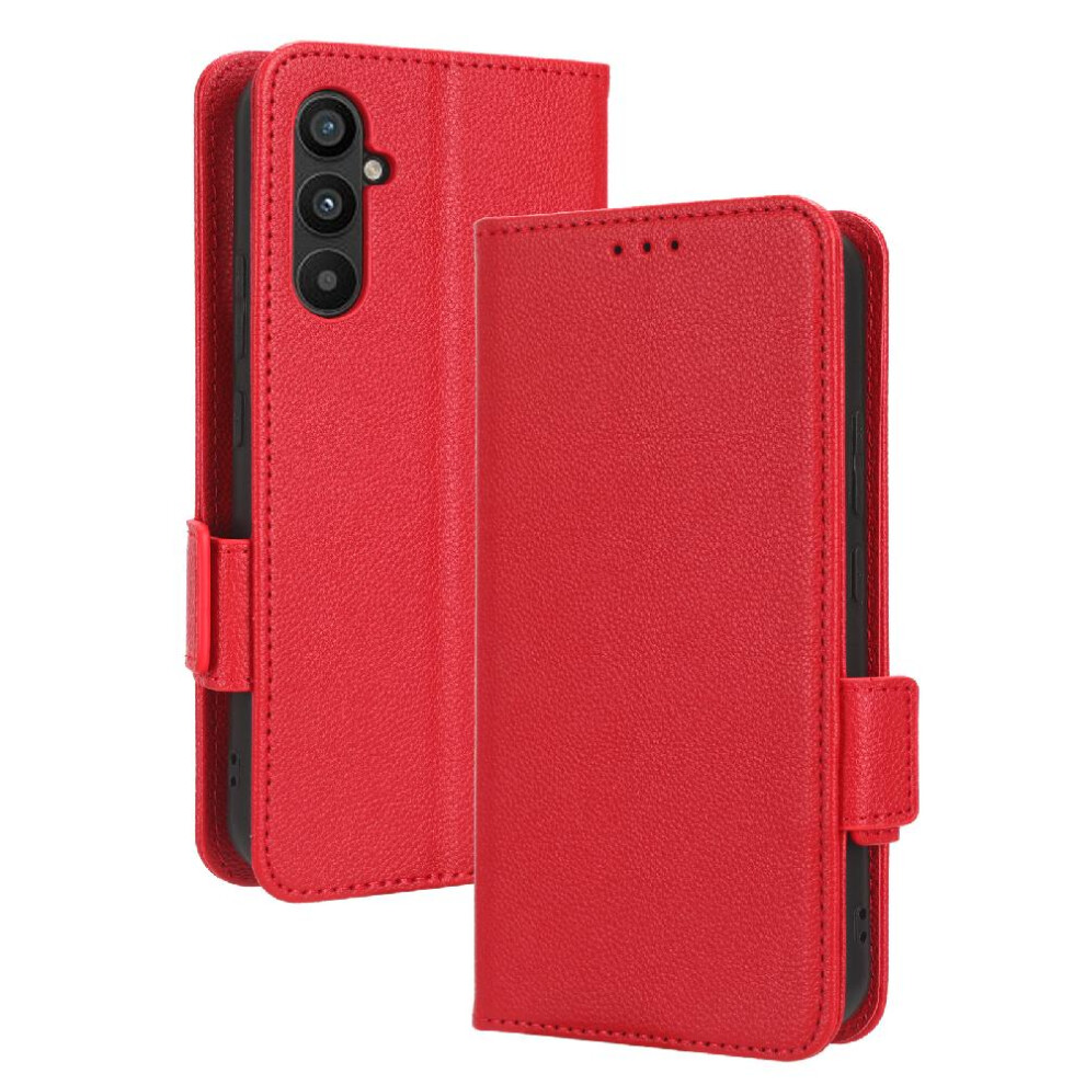 (Red) Pu Case Compatible With Samsung Galaxy A24 Wallet Red 764549349920