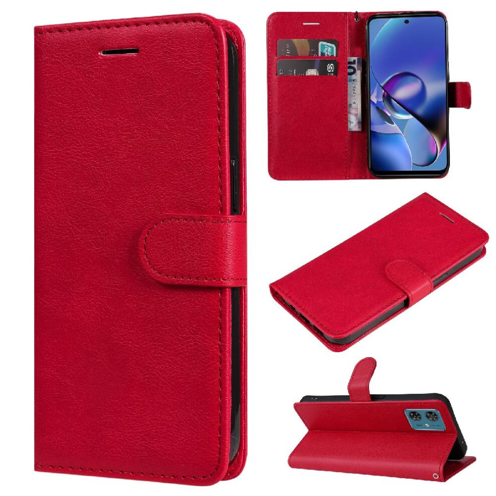 (Red) 5G Flip Case For Motorola Moto G54 5G Classic Red 764549350001