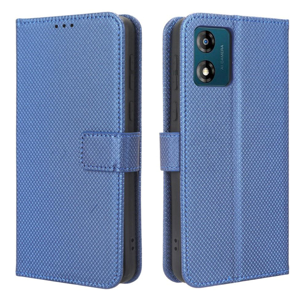 (Blue) Motorola Moto E13 Compatible Wallet Case Blue 764549350988