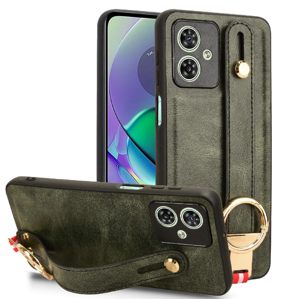 (Green) 5G Pu Case Compatible With Motorola Moto G54 Pu Green 764549351169