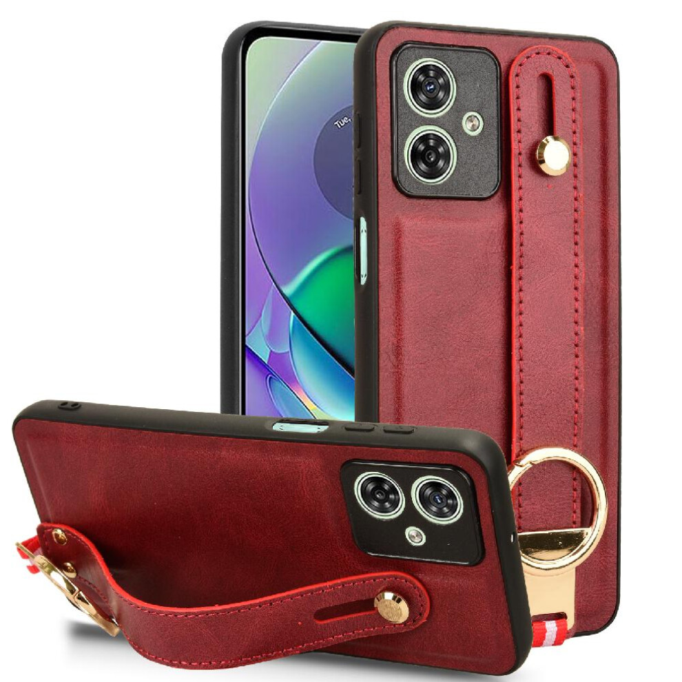 (Red) 5G Pu Case Compatible With Motorola Moto G54 Pu Red 764549351145
