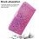 (Pink) PU Case Compatible with Motorola Moto E13 Wallet 2