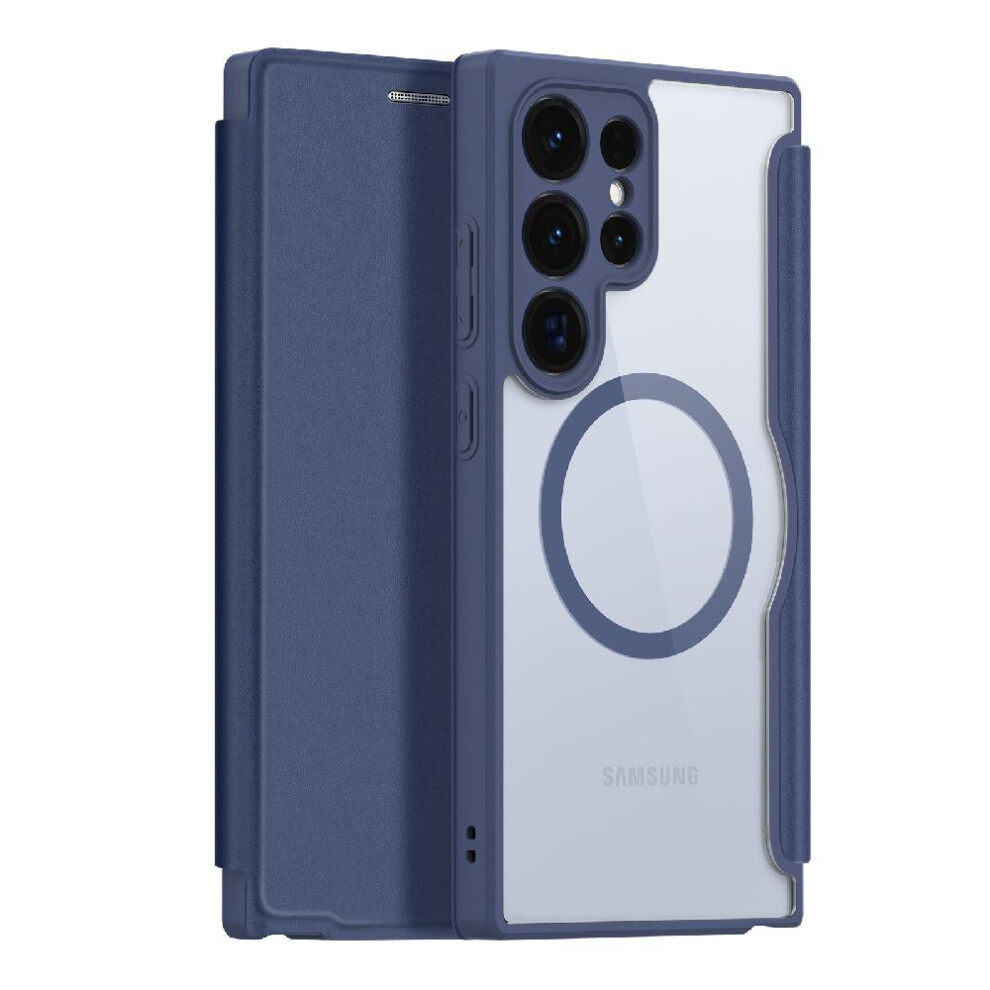 (Blue) Flip Case Compatible With Dux Ducis Samsung Galaxy S24 Ultra 5G Blue 764549351909