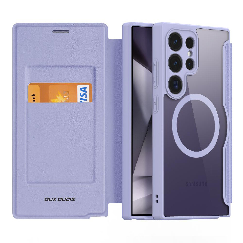(Purple) Flip Case Compatible With Dux Ducis Samsung Galaxy S24 Ultra 5G Purple 764549351916