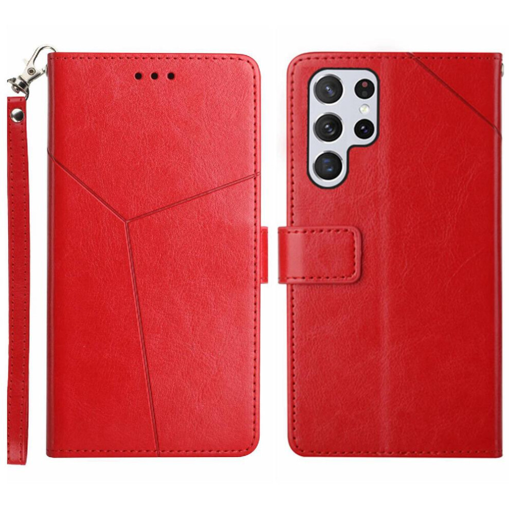 (Red) Pu Case Compatible With Samsung Galaxy S24 Ultra Red 764549351800