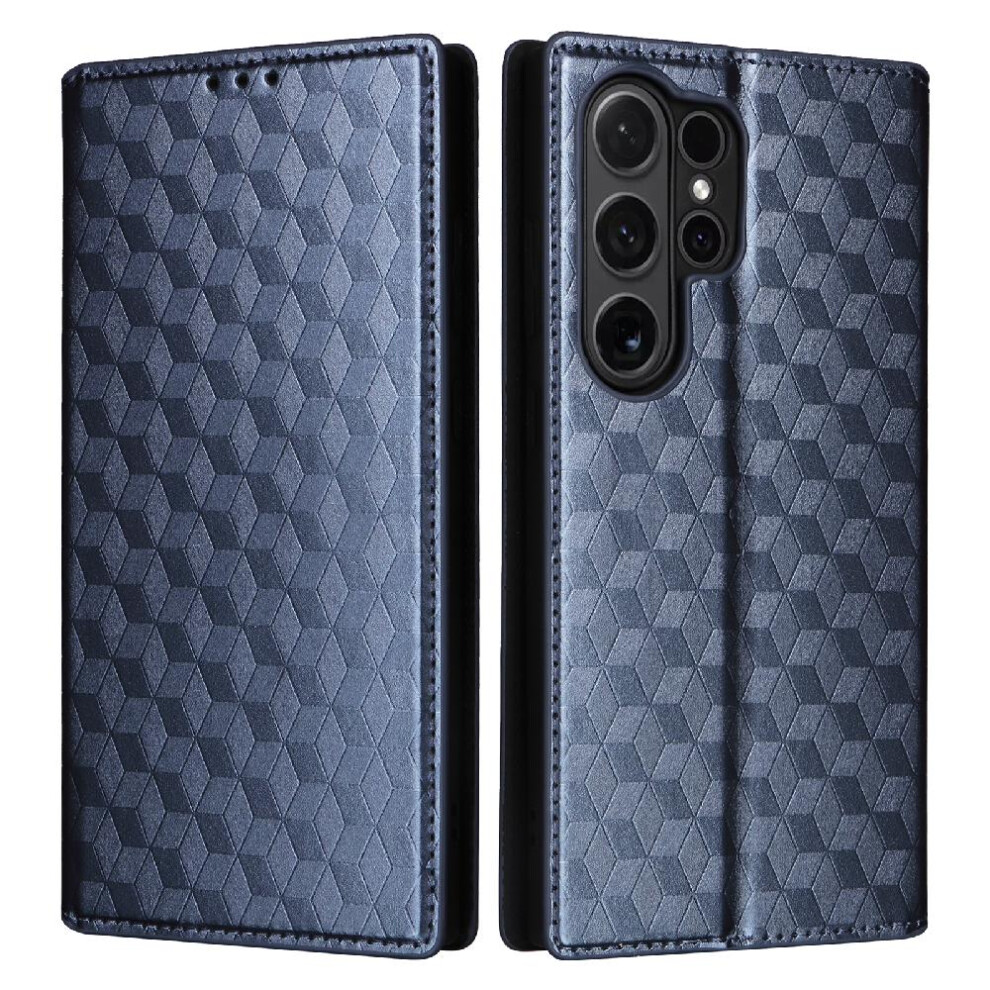 (Blue) Pu Case Compatible With Samsung Galaxy S24 Ultra Blue 764549352395