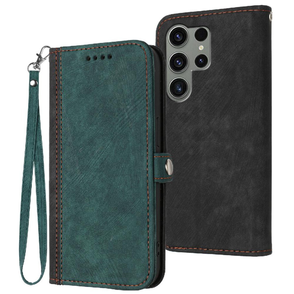 (Green) Pu Case Compatible With Samsung Galaxy S24 Ultra Green 764549352470