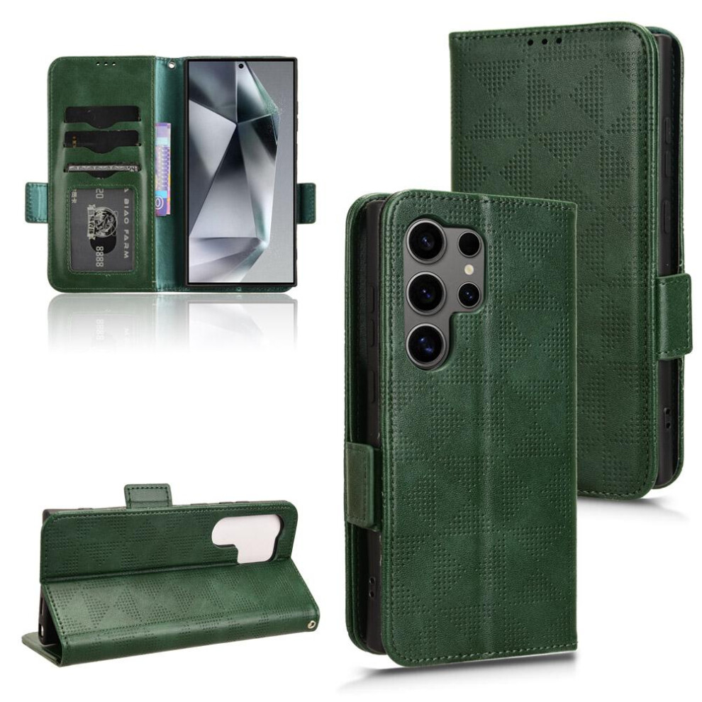 (Green) Samsung Galaxy S24 Ultra Case 5G Pu Leather Green 764549352722