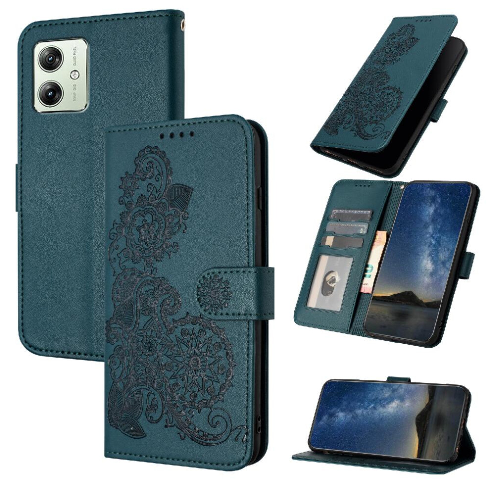 (Green) 5G Pu Case Compatible With Motorola Moto G54 Case Green 764549353057