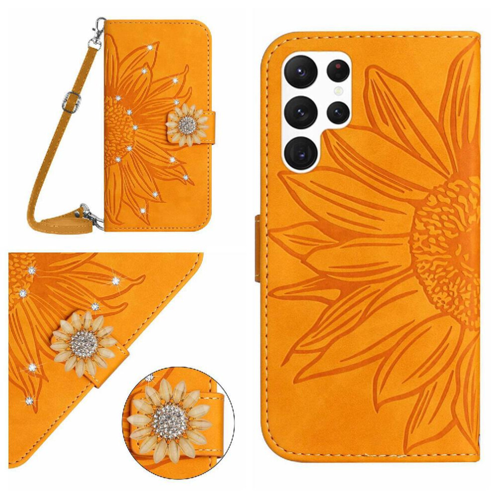 (Yellow) Samsung Galaxy S24 Compatible Wallet Case Yellow 764549353149
