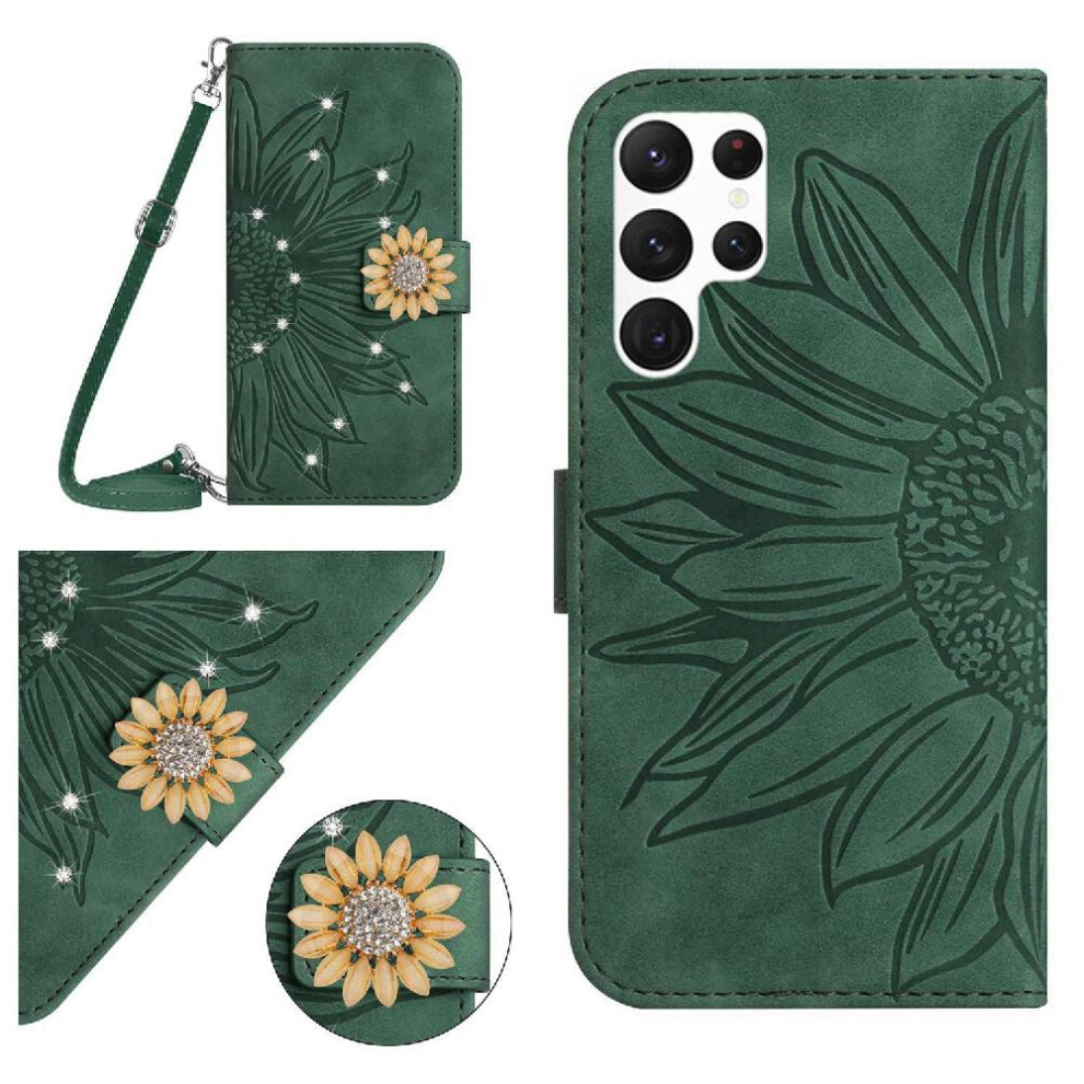 (Green) Samsung Galaxy S24 Compatible Wallet Case Green 764549353156