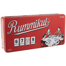 Rummikub in Retro-Dose  Das Original-Romm-Legespiel von Pressman, Rot, 12,7 cm