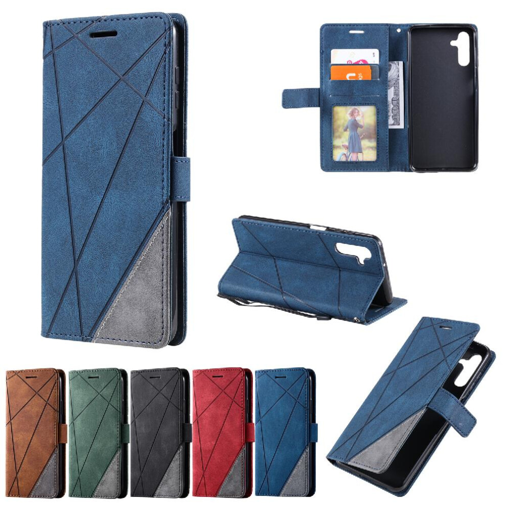 (Blue) Pu Case Compatible With Samsung Galaxy A24 Case Blue 764549353248