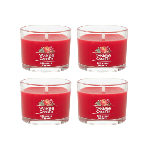 Yankee Candle Yankee Candle Mini Κερί Votive, Άρωμα Κόκκινο Μήλο, Φυσικό Κερί Σόγιας, 1.3 OZ