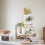 Boho Cake Topper Palm Feuilles de fleurs vertes poussireuses DCORATIONS DE CAKE PITSION 2