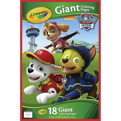 Crayola Paw Patrol Giant Coloring Pages - 18 PAGES on OnBuy