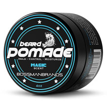 Bossman Hair & Beard Pomade - Hydraterend met langere hold en controle - Haar-, baard- en snorstylingproduct voor mannen - Gemaakt in de VS (magische