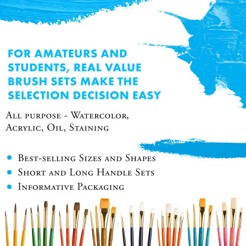 Princeton RealValue Paintbrush  Blue 1