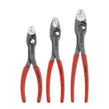Knipex KNP002006US4 3 Piece Twin Grip Plastic Dipped Pliers Set