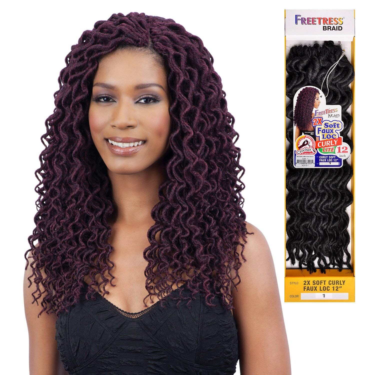 Passion Twist Crochet Hair FreeTress GoGo Curl 26" Synthetic - Foto 7