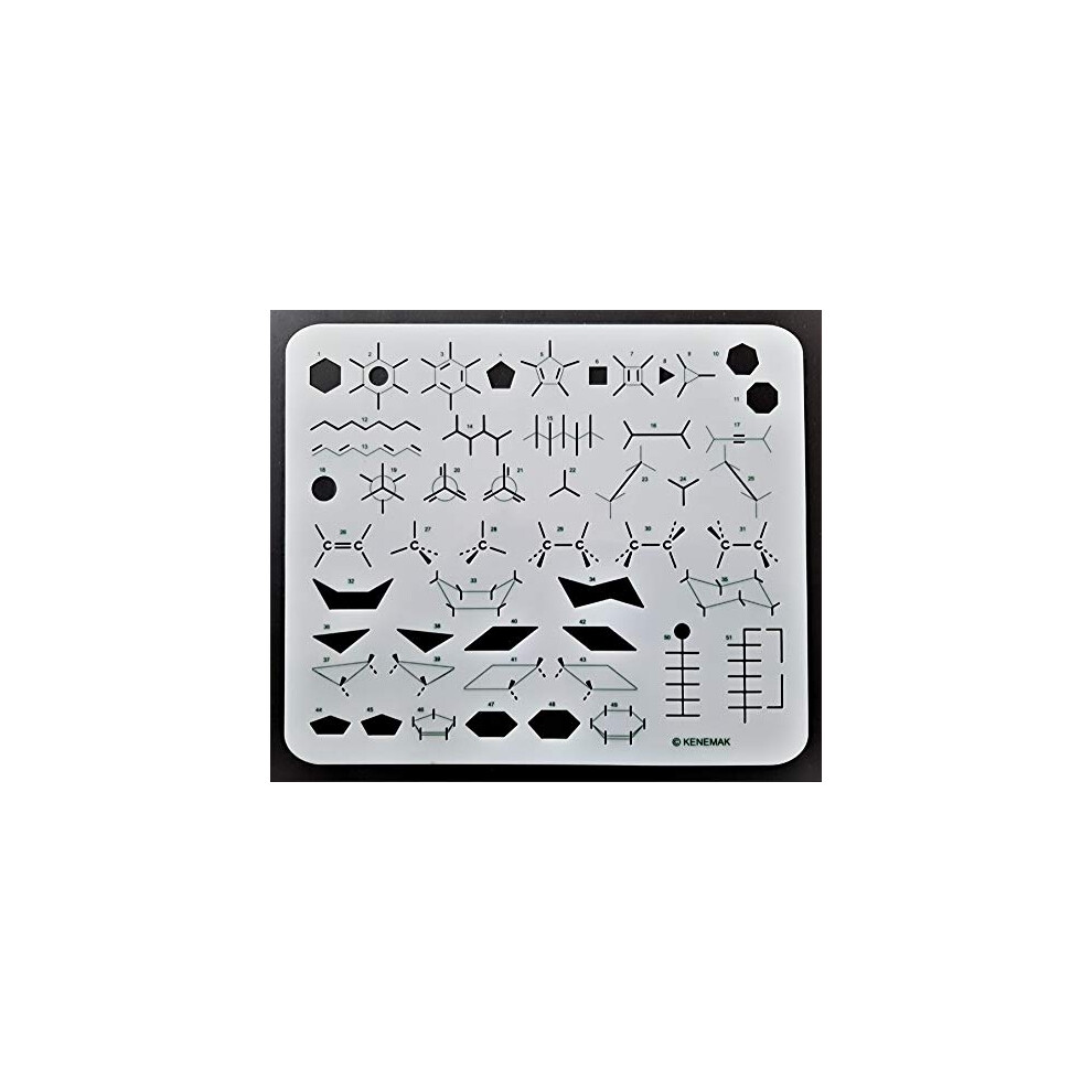 Stencil Di Chimica Organica Modello Di Disegno E Modalità Di Rappresentazione Di Molecole-image