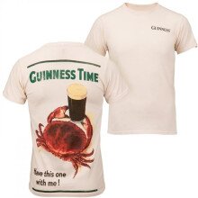 Guinness 879572-medium Time Have This One with Me Front & Back Print T-Shirt - Medium