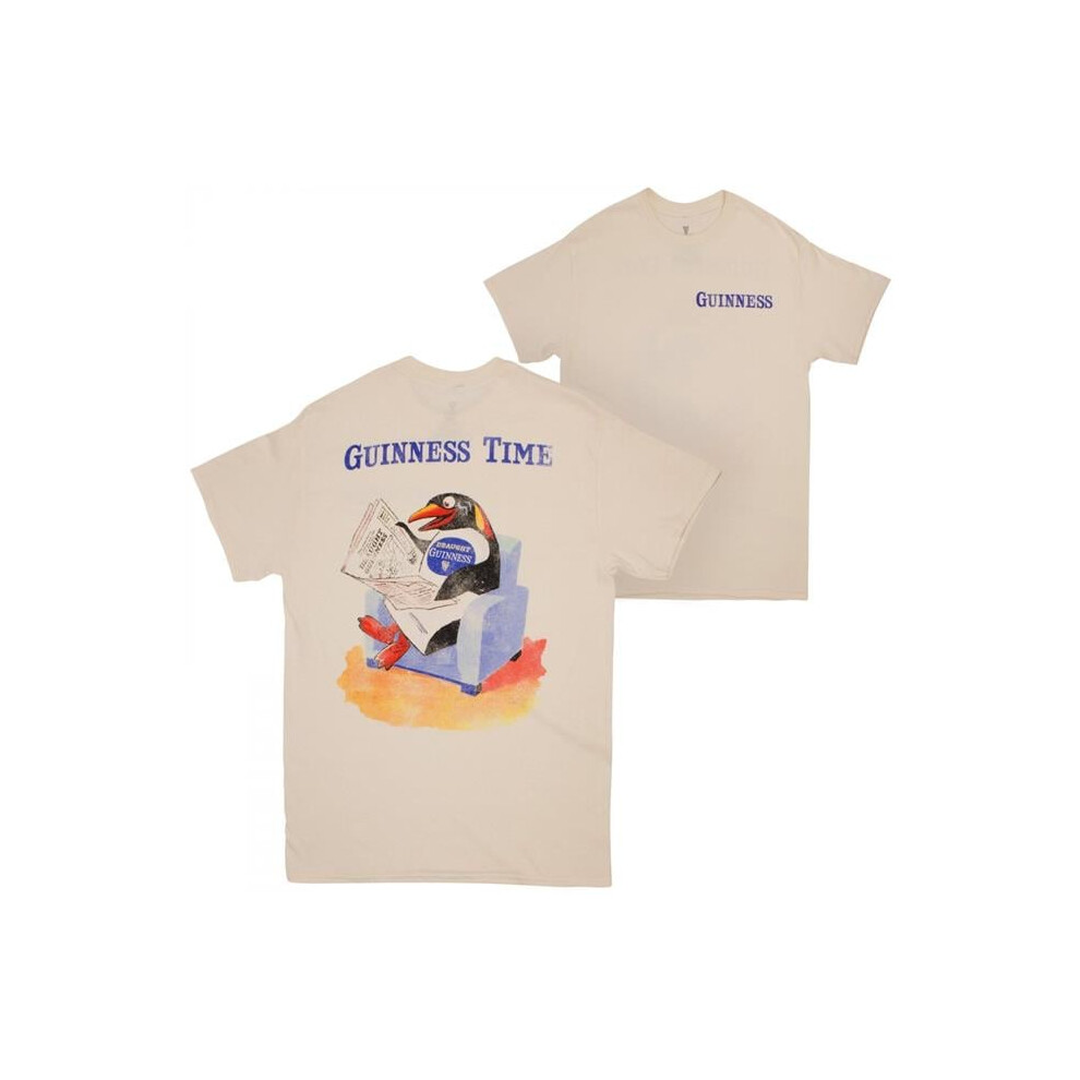 Guinness 881003-Large Time Penguin Front & Back Print T-Shirt - Large
