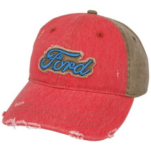 Ford 874371 Logo Distressed Cotton Twill Hat