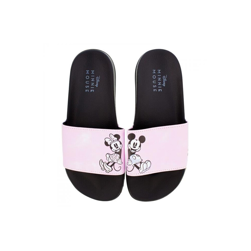 Mickey Mouse 874318-size6 Hanging Out Womens Flip Flop Slide Sandals - Size 6