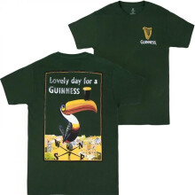 Guinness 884438-xlarge Lovely Day for a Toucan Front & Back T-Shirt - Extra Large