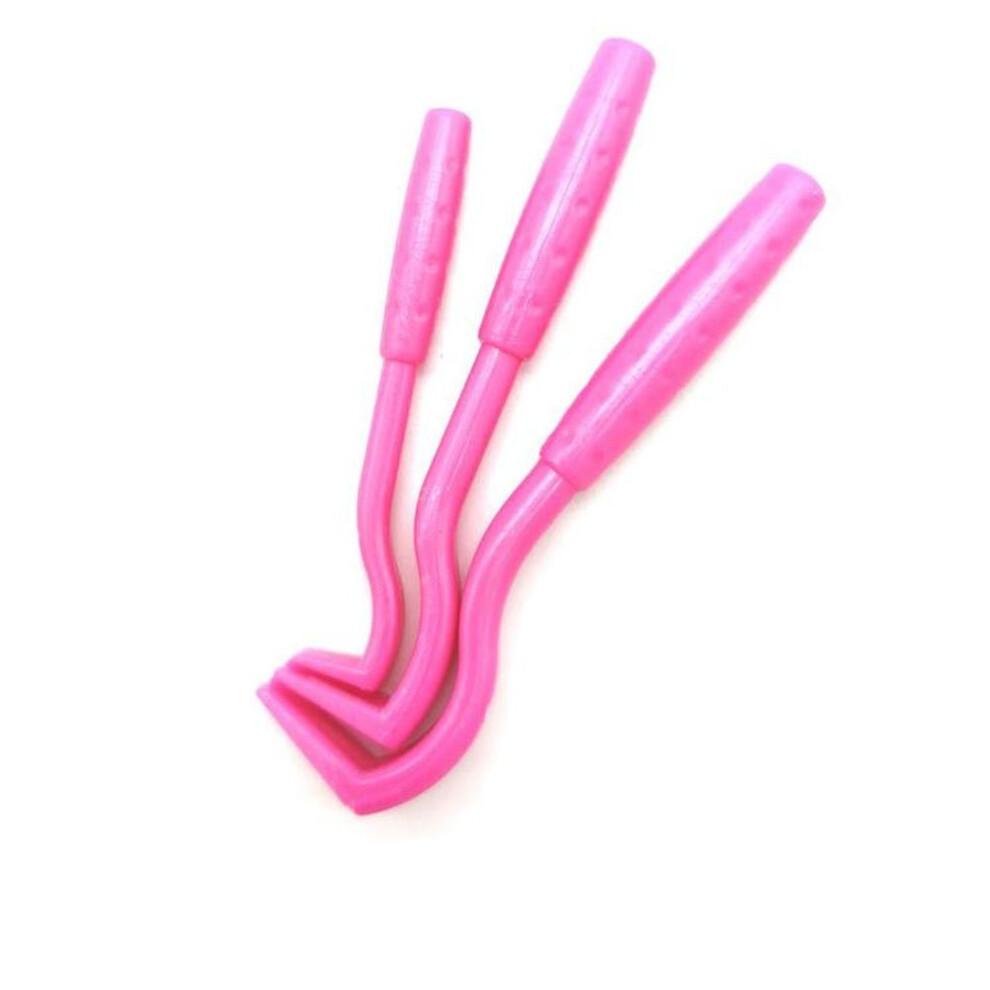 (rose red) 3pcs Dog Tick Clip Pet Flea Removal Tool Cat Lice Remover Hook Pet Grooming Supplies Kitten Comb Puppy Cleaning Supplies Tools