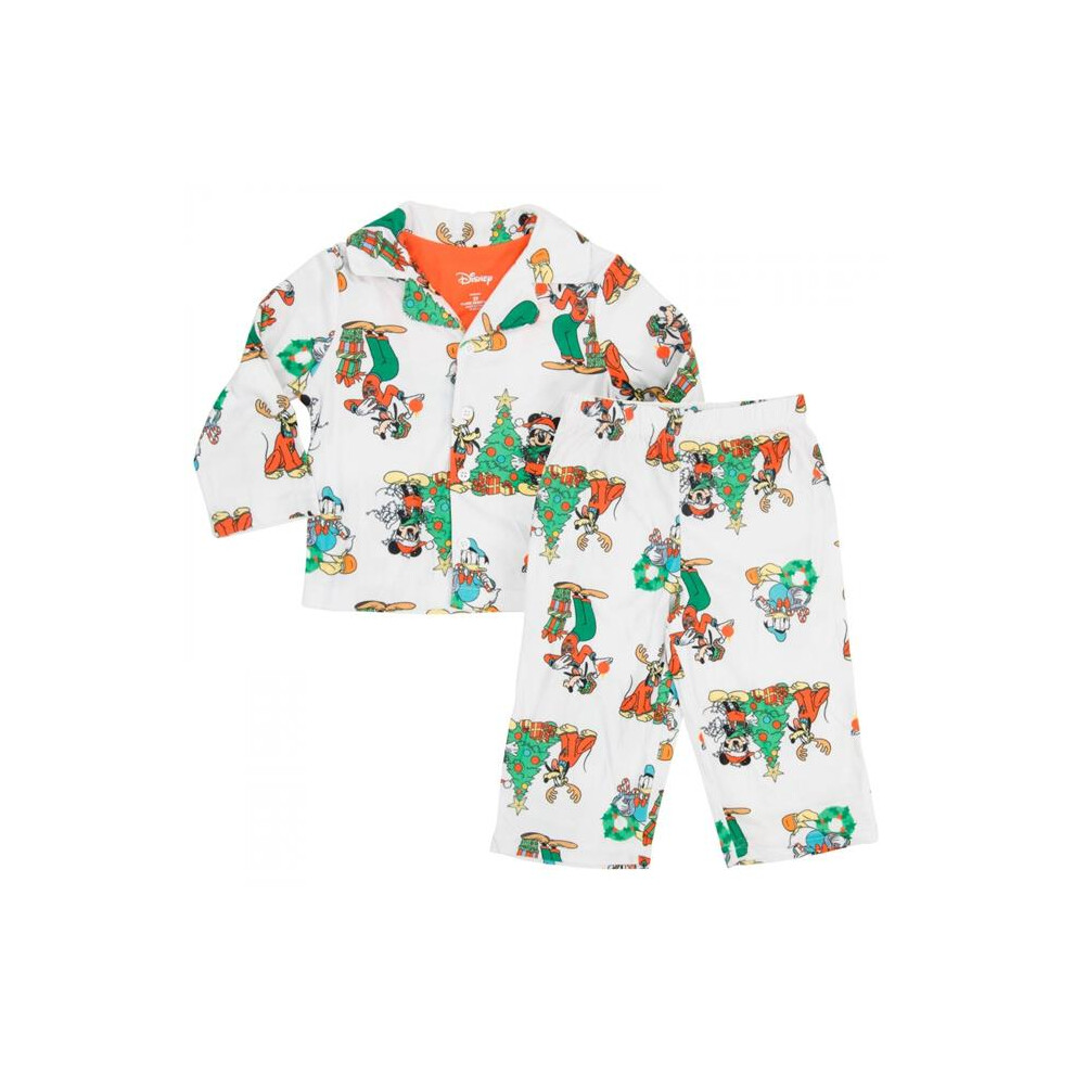 Mickey Mouse 884949-toddler2t Mickey Mouse & Friends Christmas Tree Toddler Boys 2-Piece Pajamas - Toddler 2T