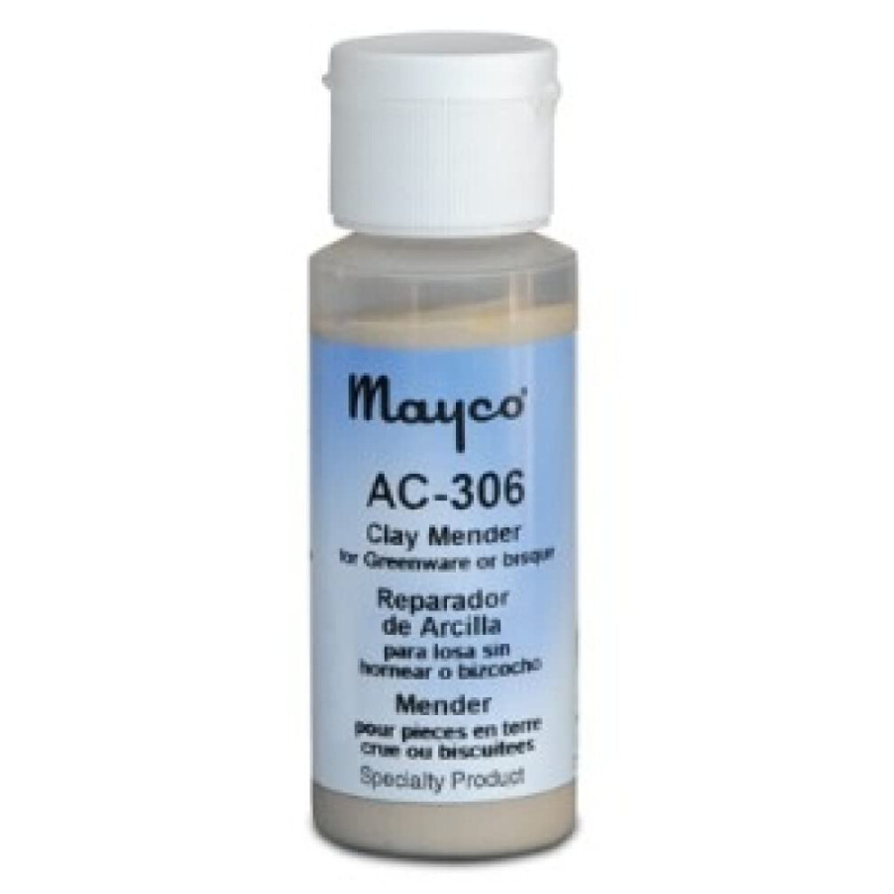 Mayco AC306 Clay Mender Bisque Fix for Ceramic Clay or Bisque  2 oz Bo