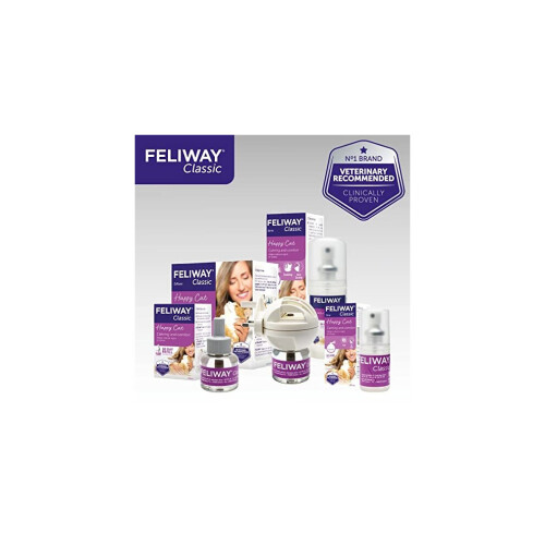 Feliway FELIWAY Classic 30-Day Refill x3 Value Pack (C23860D) - Calms Cats, Reduces Behavioural Issues & Stress (48ml Each) 2