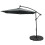 Grijs 3m LED Zweefparasol met Voet 1