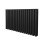Oval Röhrenheizkörper - 600mm x 1020mm - Schwarz 1